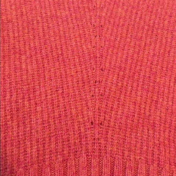 Moth Anthropologie Fireside Wool Turtleneck Sweater in Peachy Pink Size Small - Picture 3 of 7